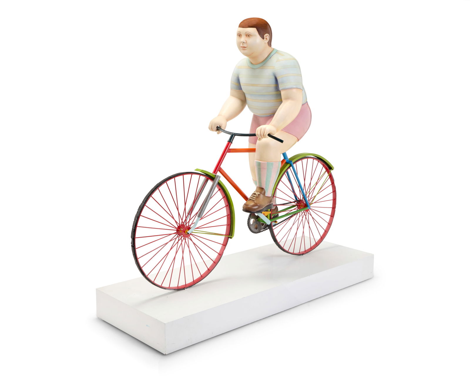 Sergio Bustamante (b. 1949, Mexican), Boy on bicycle (1 of 12)