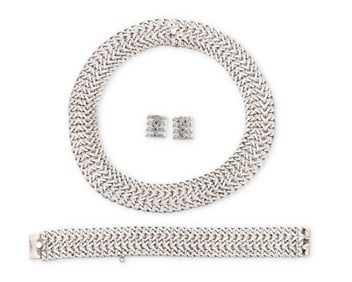 A set of Mexican sterling silver jewelry