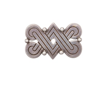 A Hector Aguilar Mexican silver brooch
