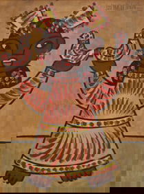 Jose Maria de Servin (1917-1983, Mexican), Girl with birds