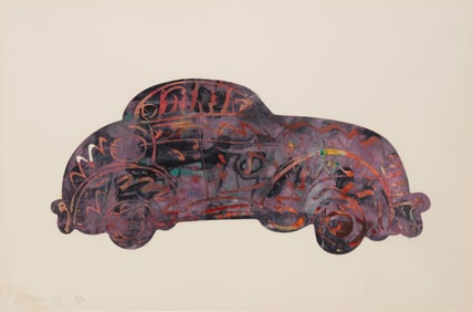 Frank Romero (b. 1941, Mexican-American), Untitled (Car)