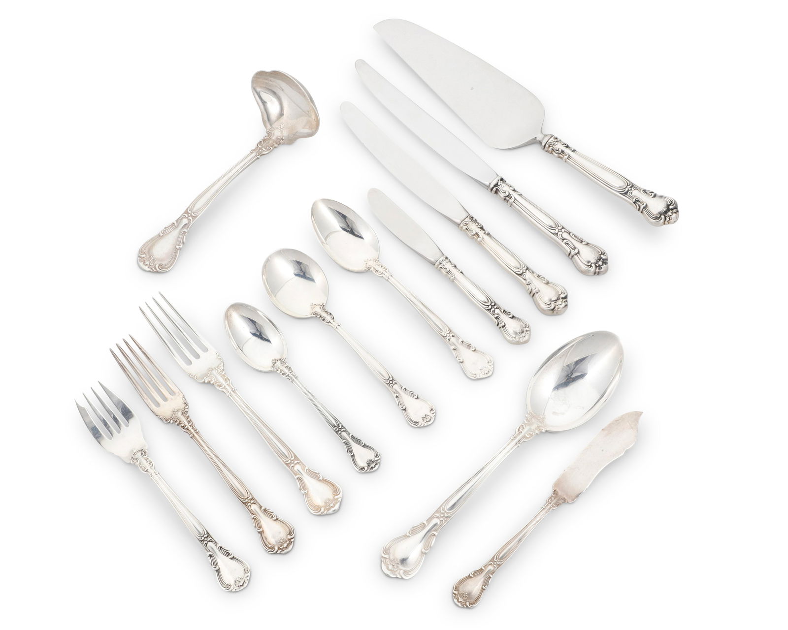 A Gorham sterling silver 'Chantilly' assembled flatware service (1 of 2)
