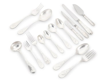 A Tiffany & Co. sterling silver 'Audubon' flatware service