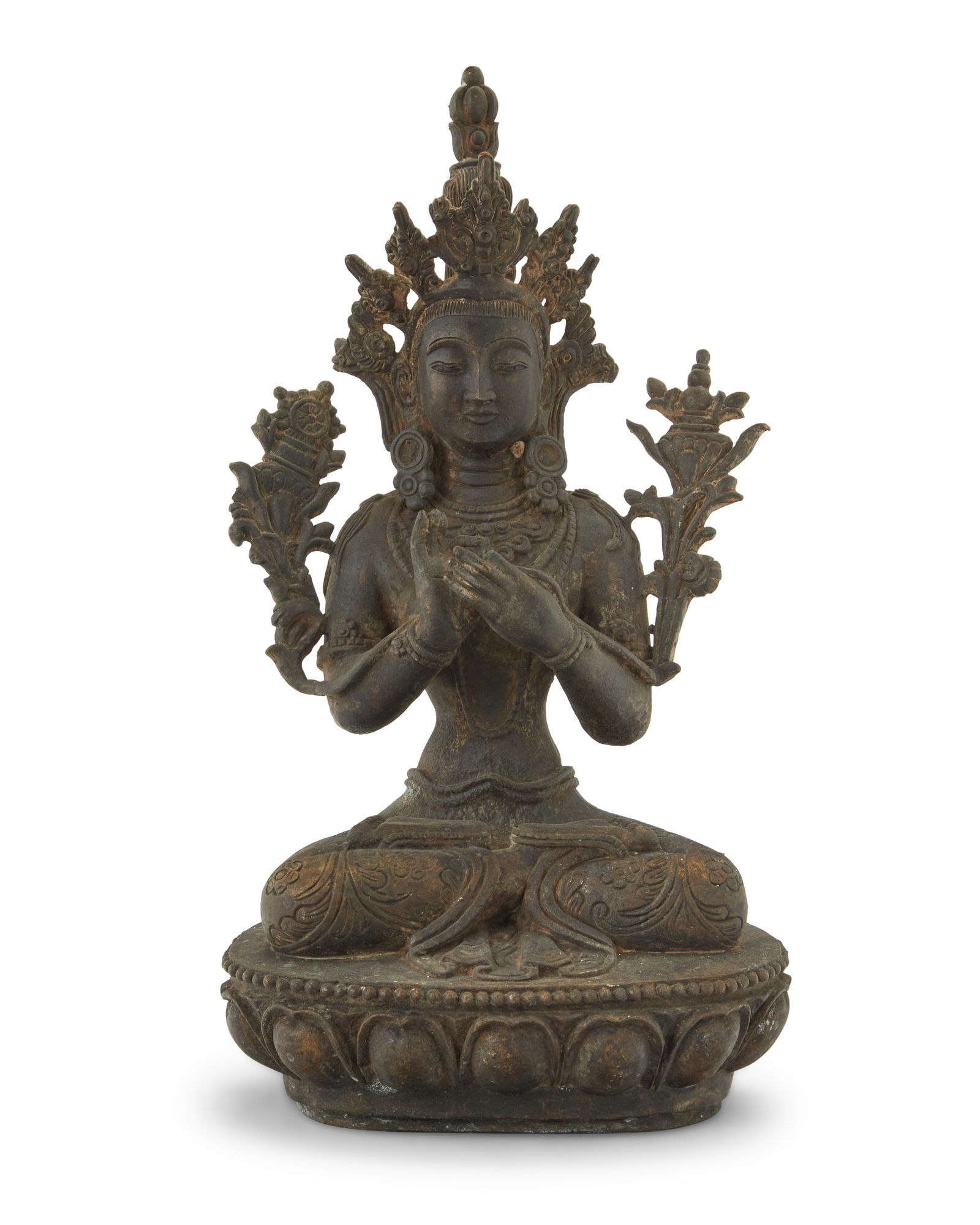 A Tibeto-Chinese bronze figure of Tara (1 of 5)