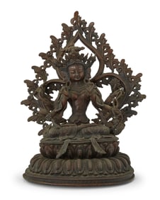 A Tibeto-Chinese bronze figure of Pratisara