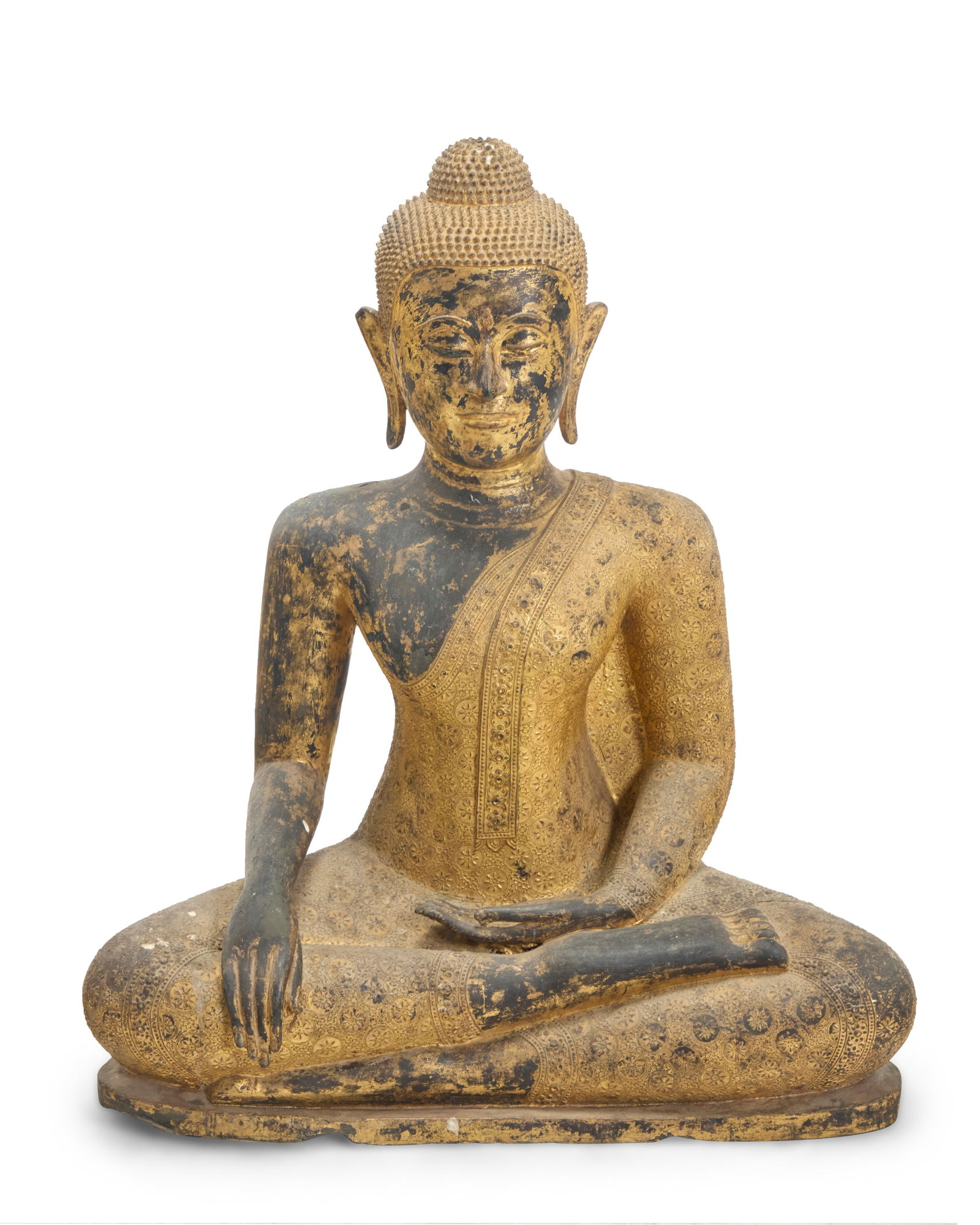 A Southeast Asian gilt bronze Buddha (1 of 7)