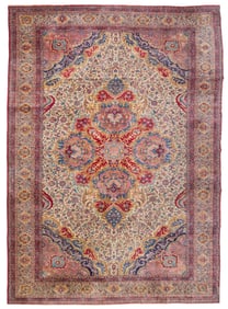 A palace-sized Royal Kerman rug