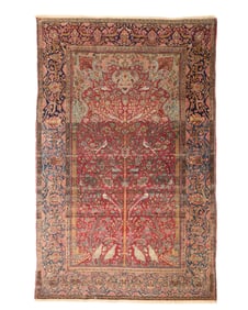 A Tabriz Tree of Life prayer rug