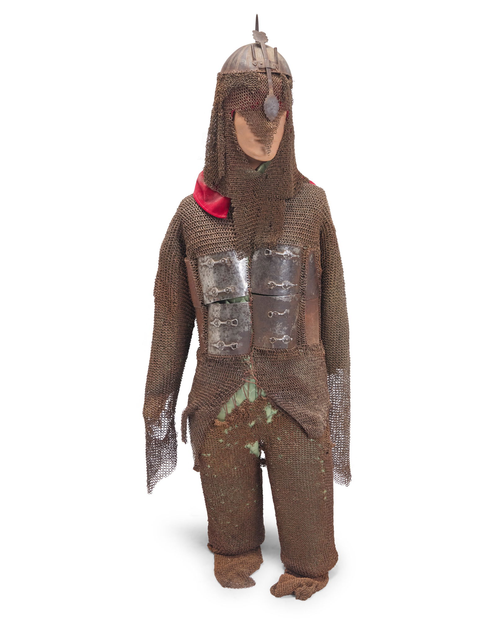 A suit of chain mail and 'Turban' helmet (1 of 9)