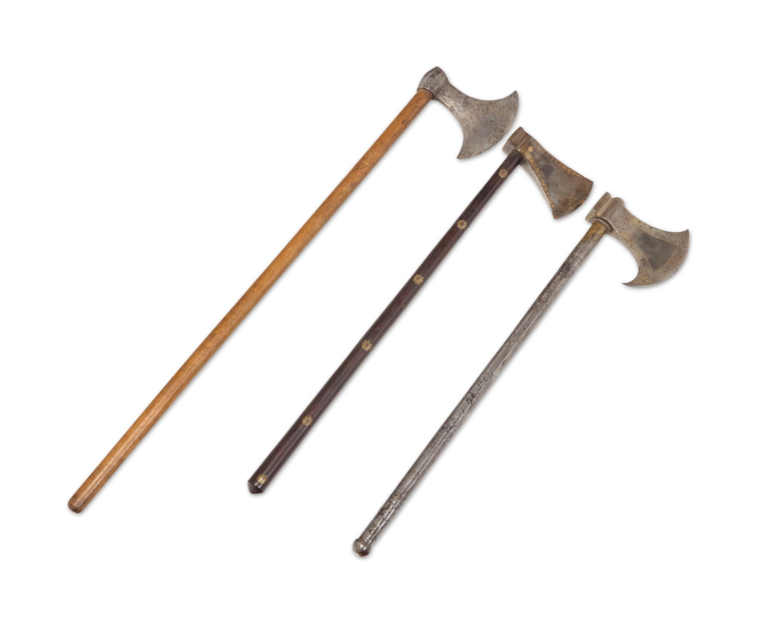 Three Indo-Persian battle axes (1 of 9)