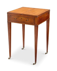 A Regency inlaid satinwood dressing table