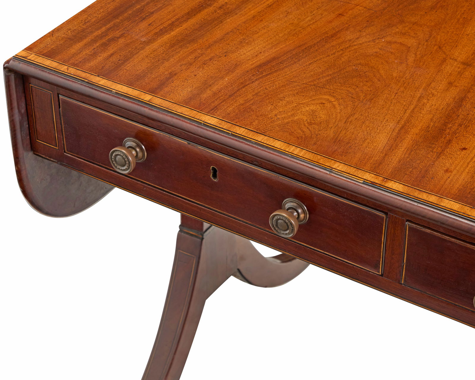 A Regency mahogany sofa table - 2