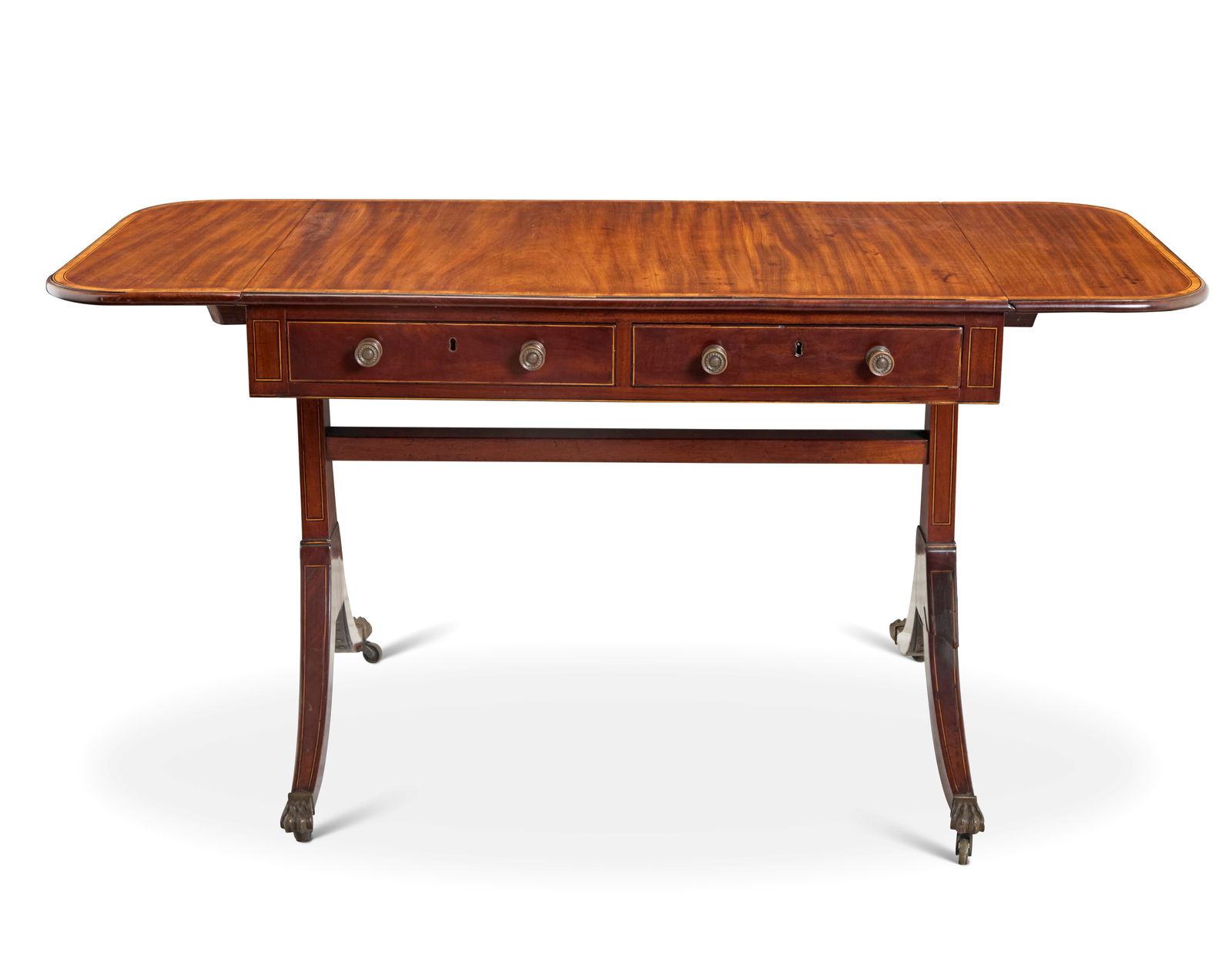 A Regency mahogany sofa table - 6