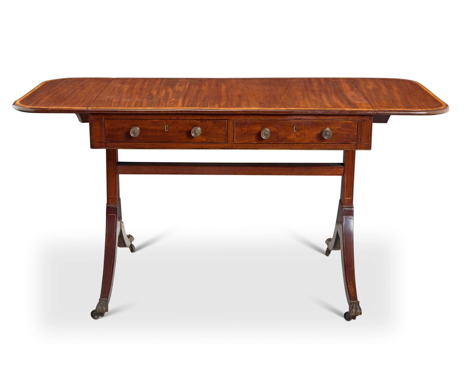 A Regency mahogany sofa table - 8