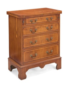 A George III style mixed wood bachelor's chest