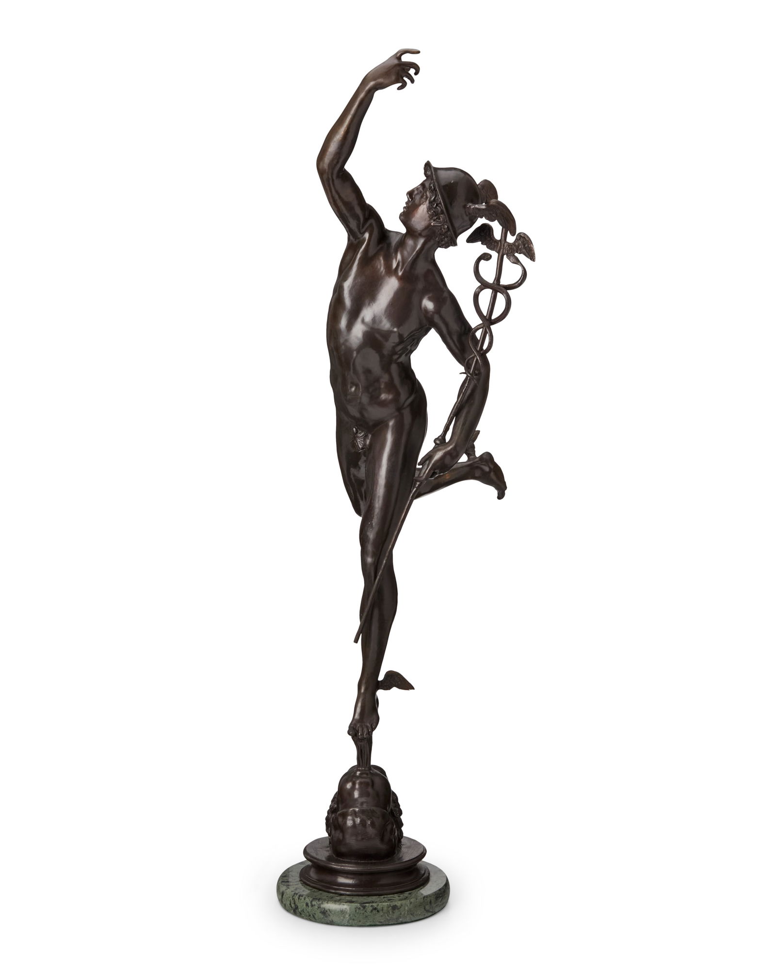 An Italian patinated bronze figure of Mercury (1 of 8)