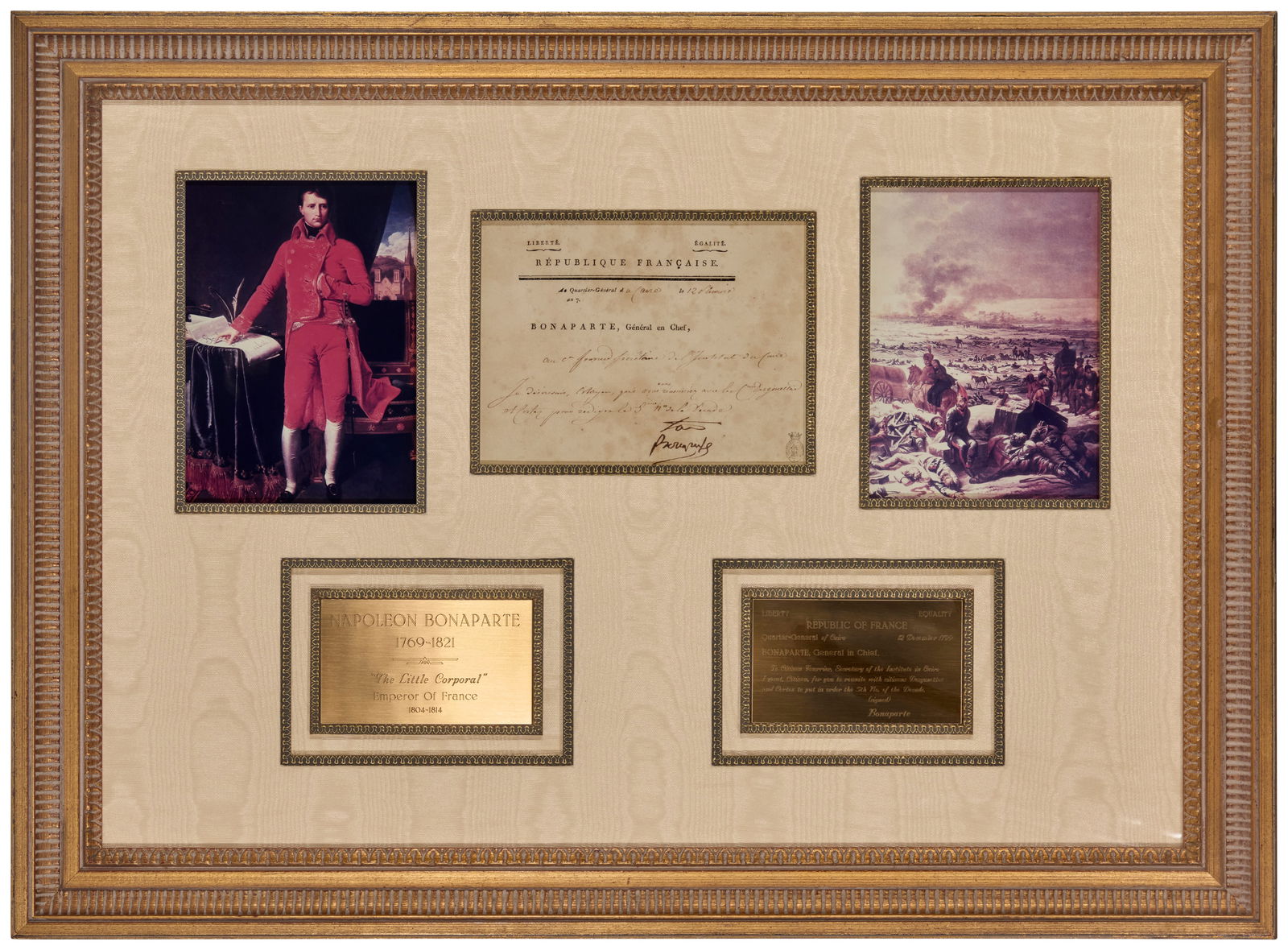 A framed military order from Napoleon Bonaparte (1 of 4)