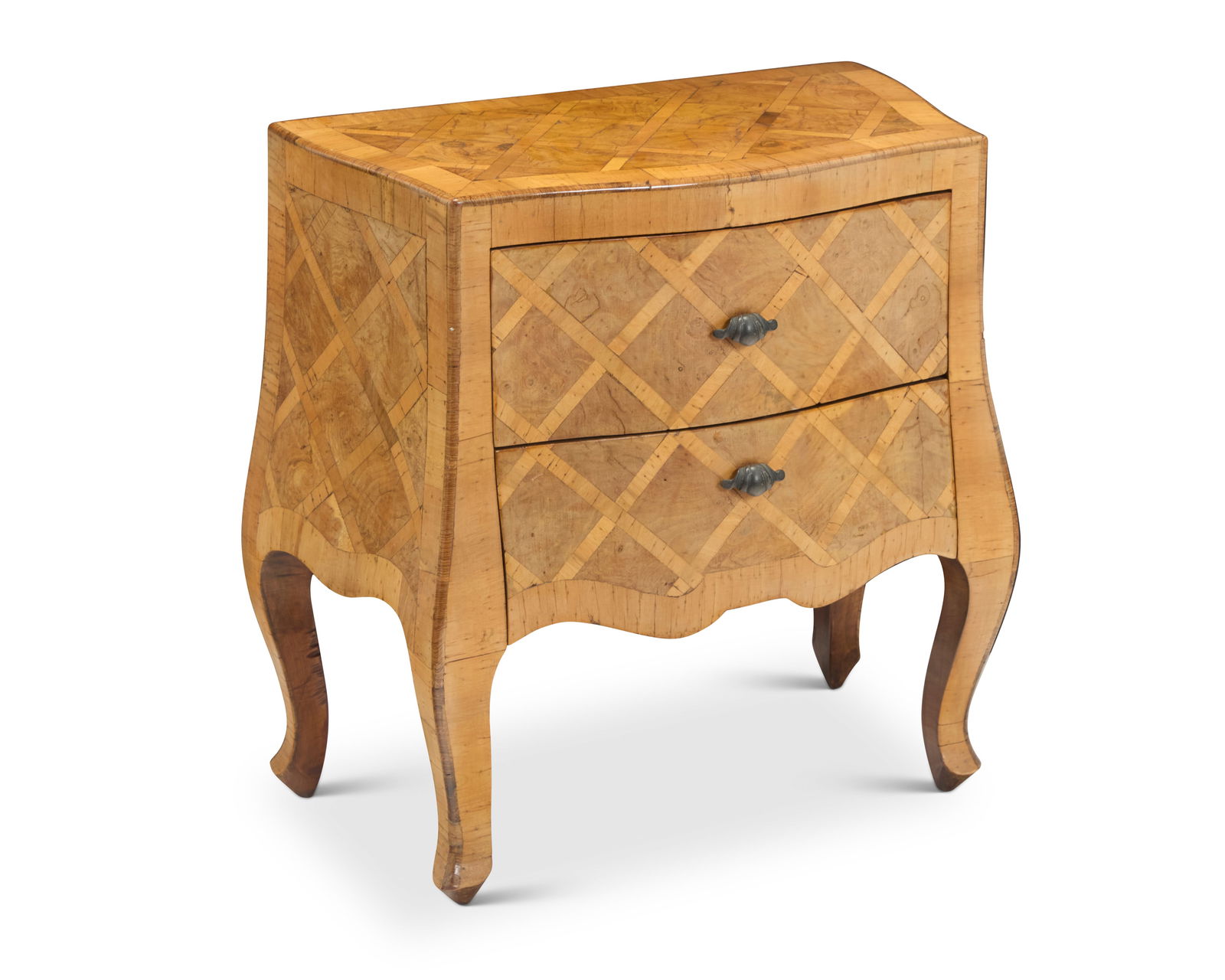 A small Louis XV style parquetry commode (1 of 5)