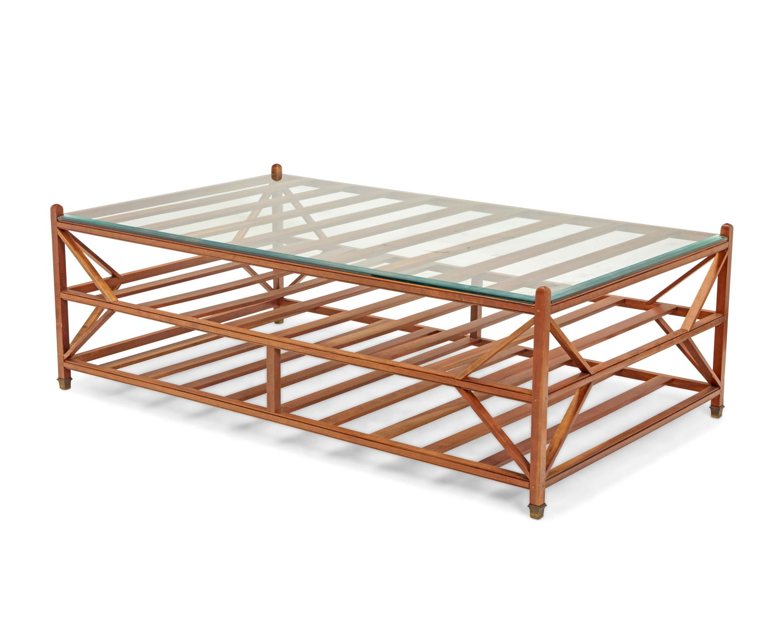 A slatted wood architect's coffee table (1 of 7)