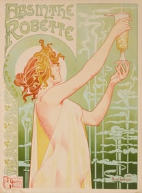 Henri Privat-Livemont (1861-1936), "Absinthe Robette," 1896