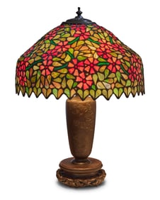 A Handel leaded glass table lamp