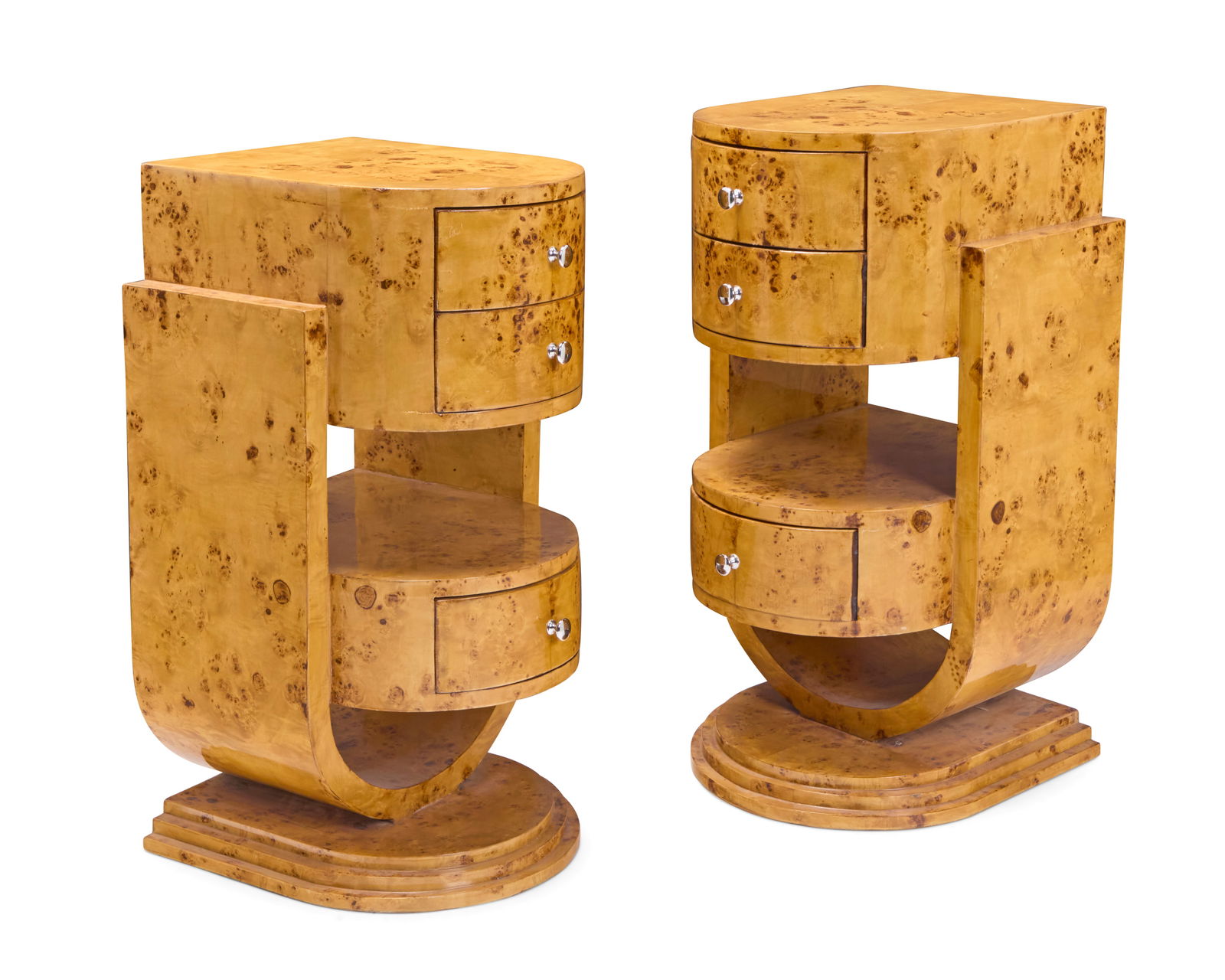 A pair of Austrian Art Deco style side tables (1 of 8)