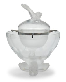 A Lalique glass 'Igor' caviar bowl