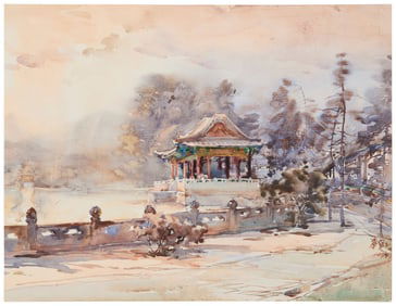 Hua Yiyu (b. 1922), "Dusk," 1989