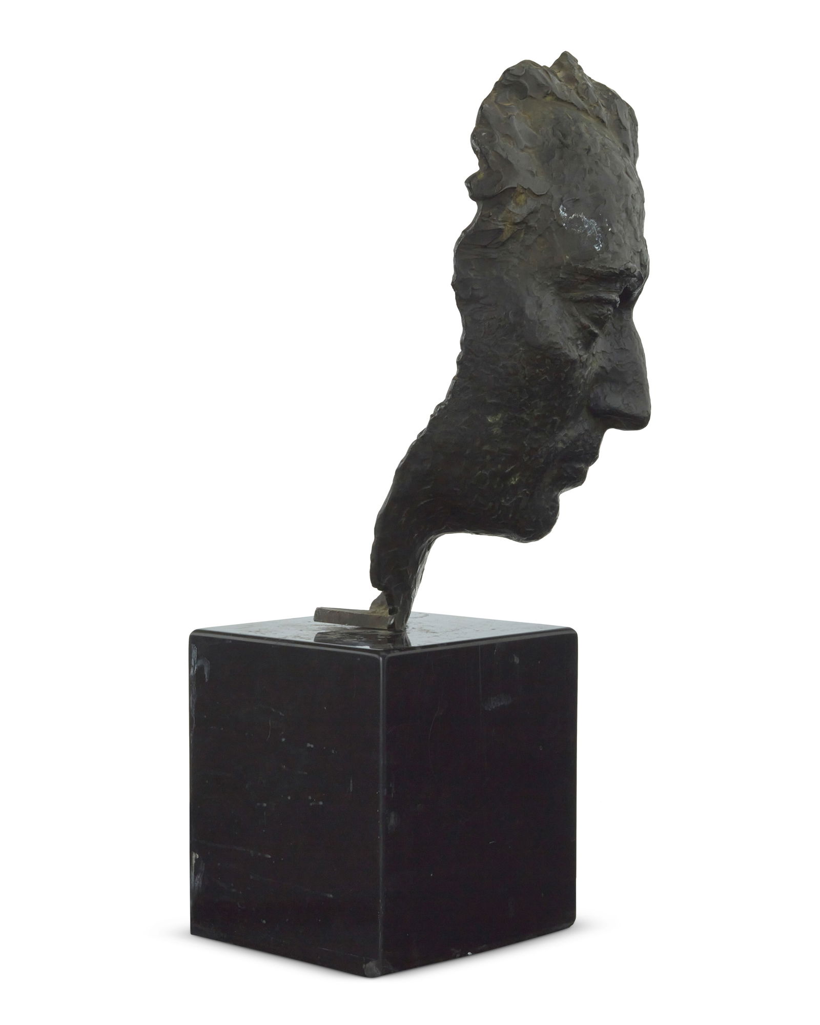 A Contemporary patinated bronze portrait head (1 of 5)