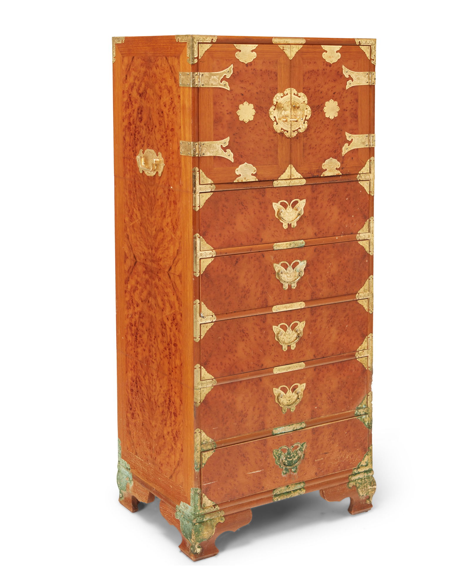 A Contemporary Korean burlwood chest (1 of 11)