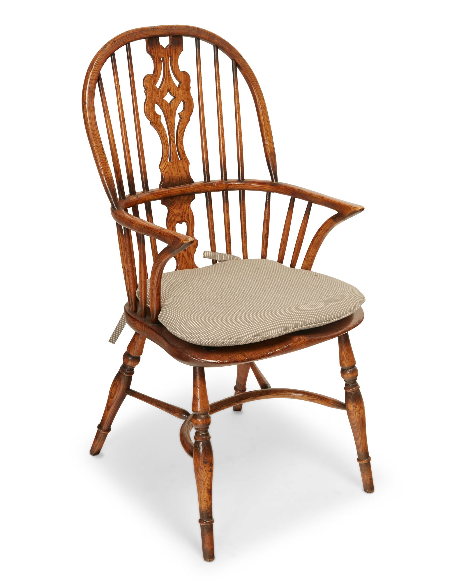 An assembled dining table and four Windsor chairs - 2