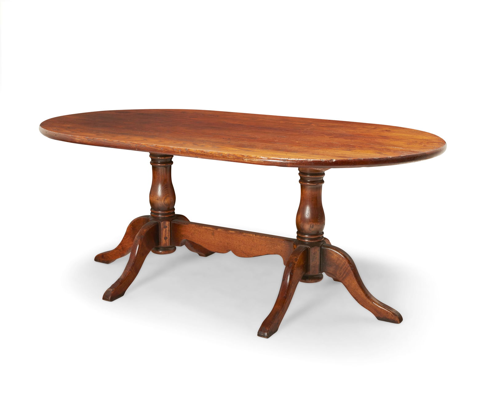 An assembled dining table and four Windsor chairs - 4