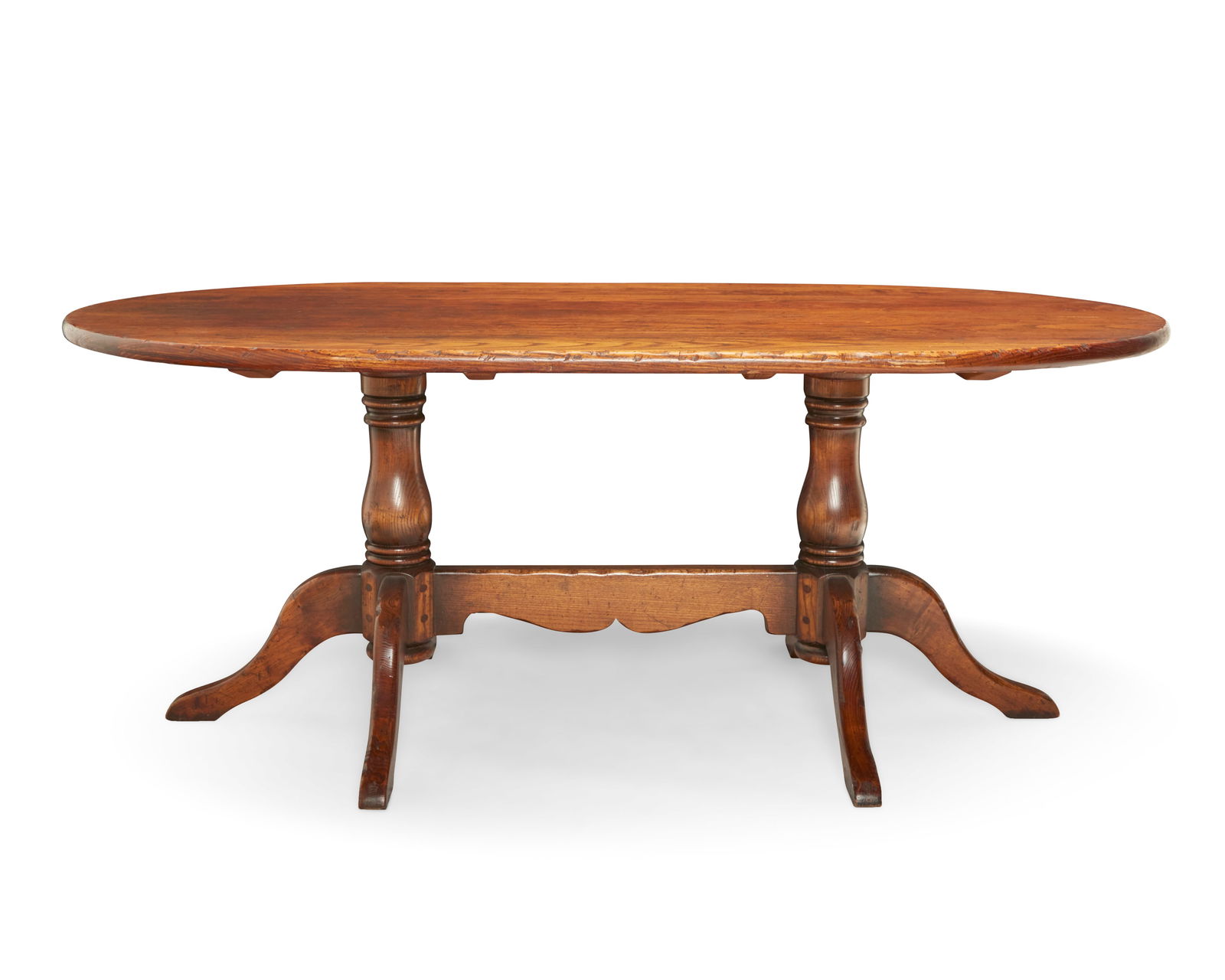 An assembled dining table and four Windsor chairs - 5