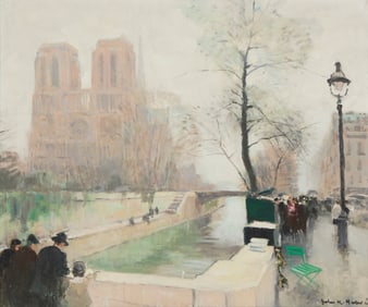 Jules Rene Herve (1887-1981), View of Notre Dame