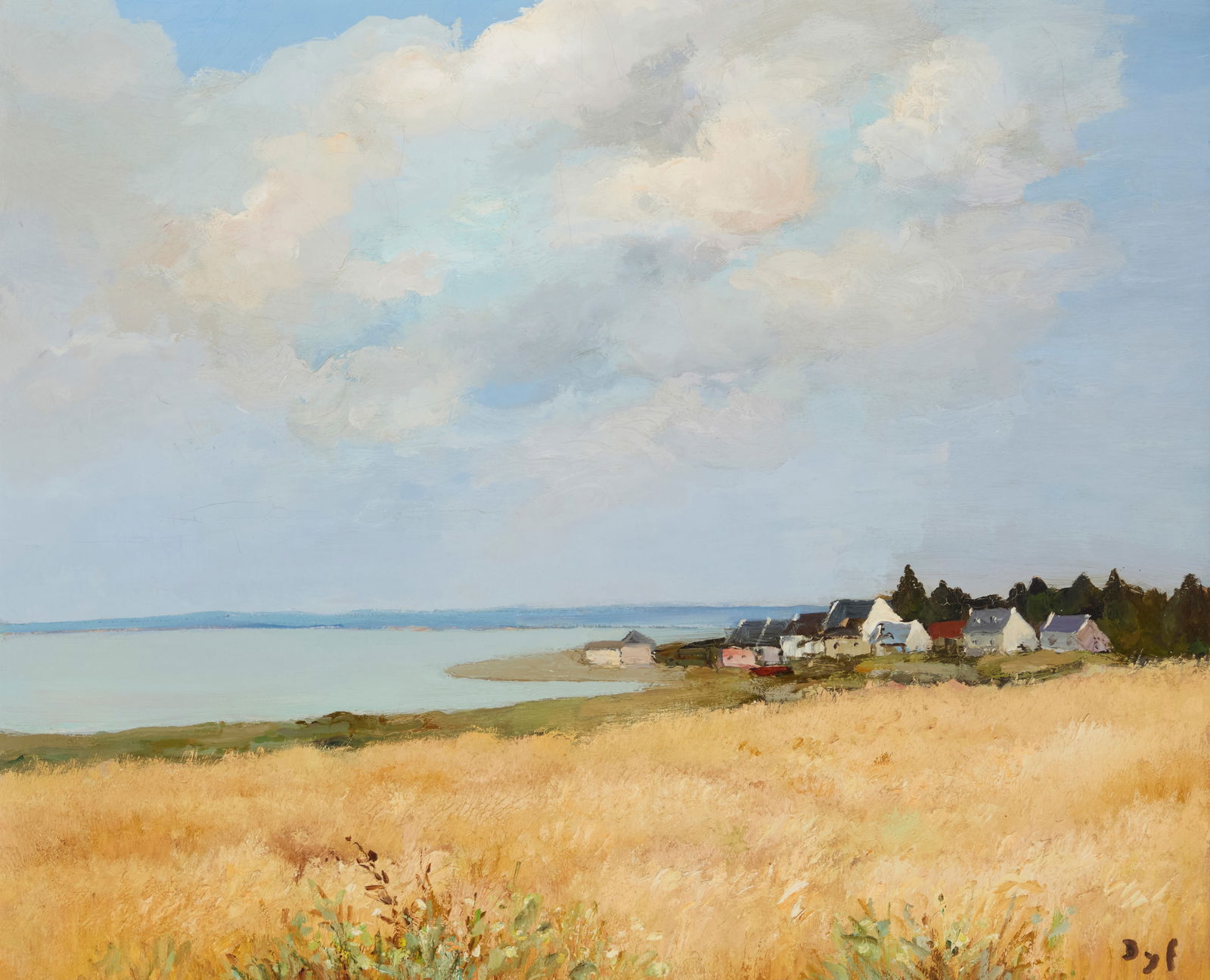 Marcel Dyf (1899-1985), "Le Village de Lasne" (Morbihan), 1976 (1 of 11)