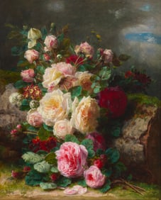 Jean Baptiste Robie (1821-1910), "Roses"