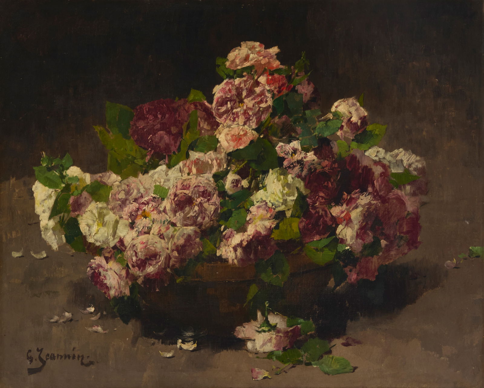 Georges Jeannin (1841-1925), "Bouquet de Roses" (1 of 7)