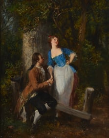 Jean-Louis-Ernest Meissonier (1815-1891), Couple courting