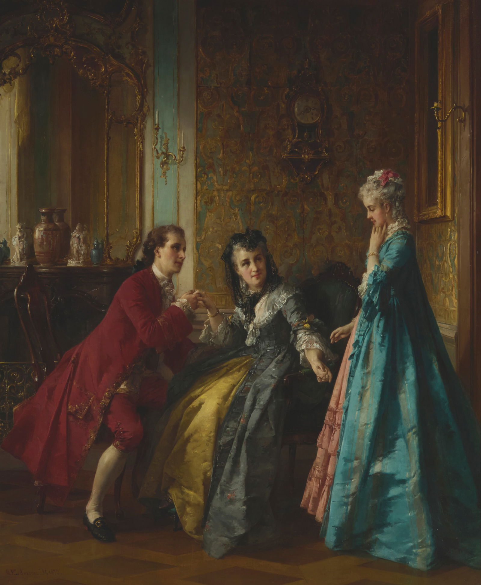 Otto Erdmann (1834-1905), "Das Arrangement," 1872 (1 of 6)