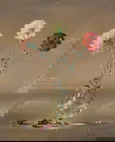 Igor Pantuhoff (1911-1972), Still life with carnations and cherries