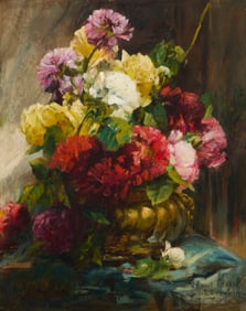 Georges Jeannin (1841-1925), Floral still life