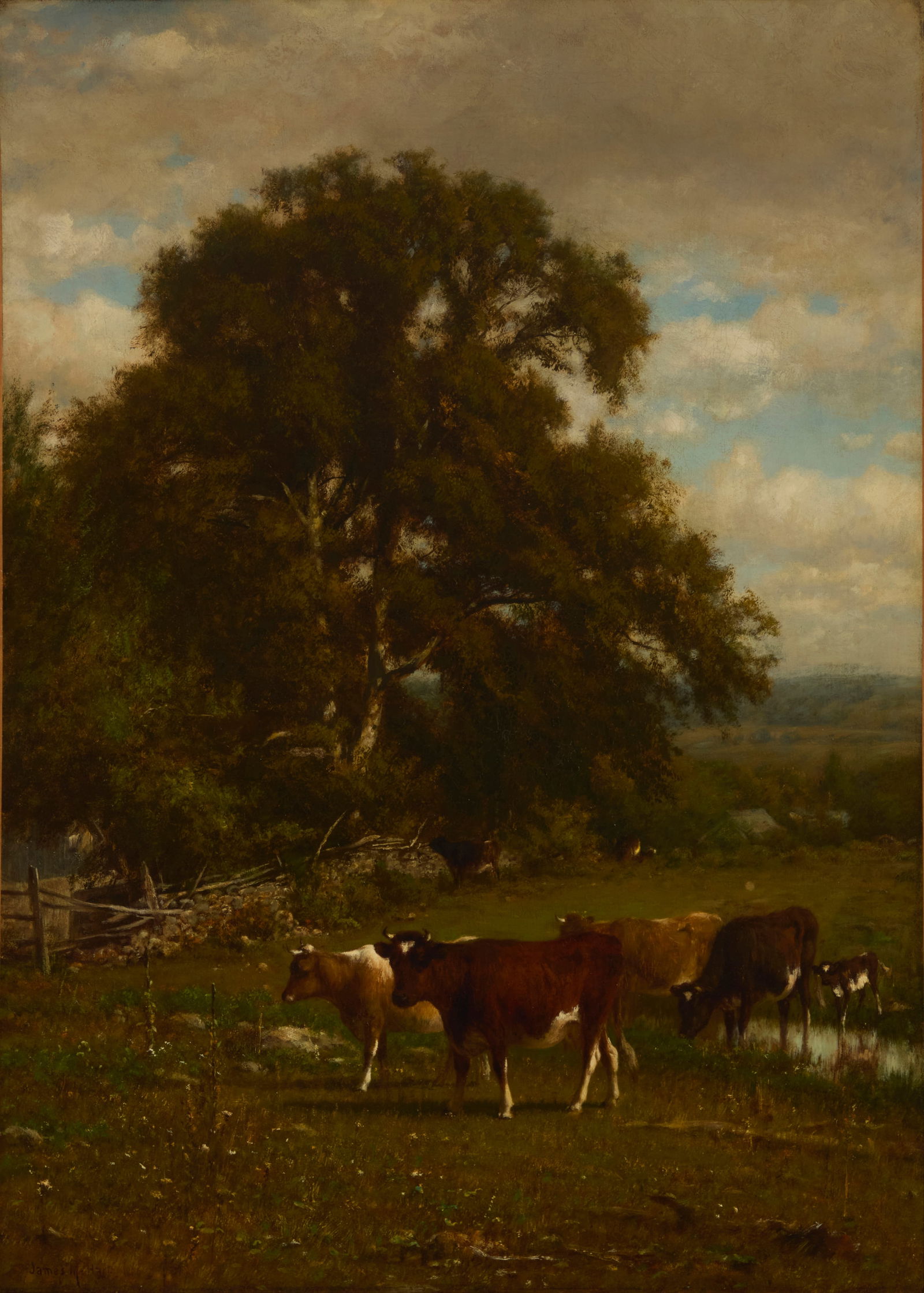 James McDougal Hart (1828-1901), "A Summer Day" (1 of 6)