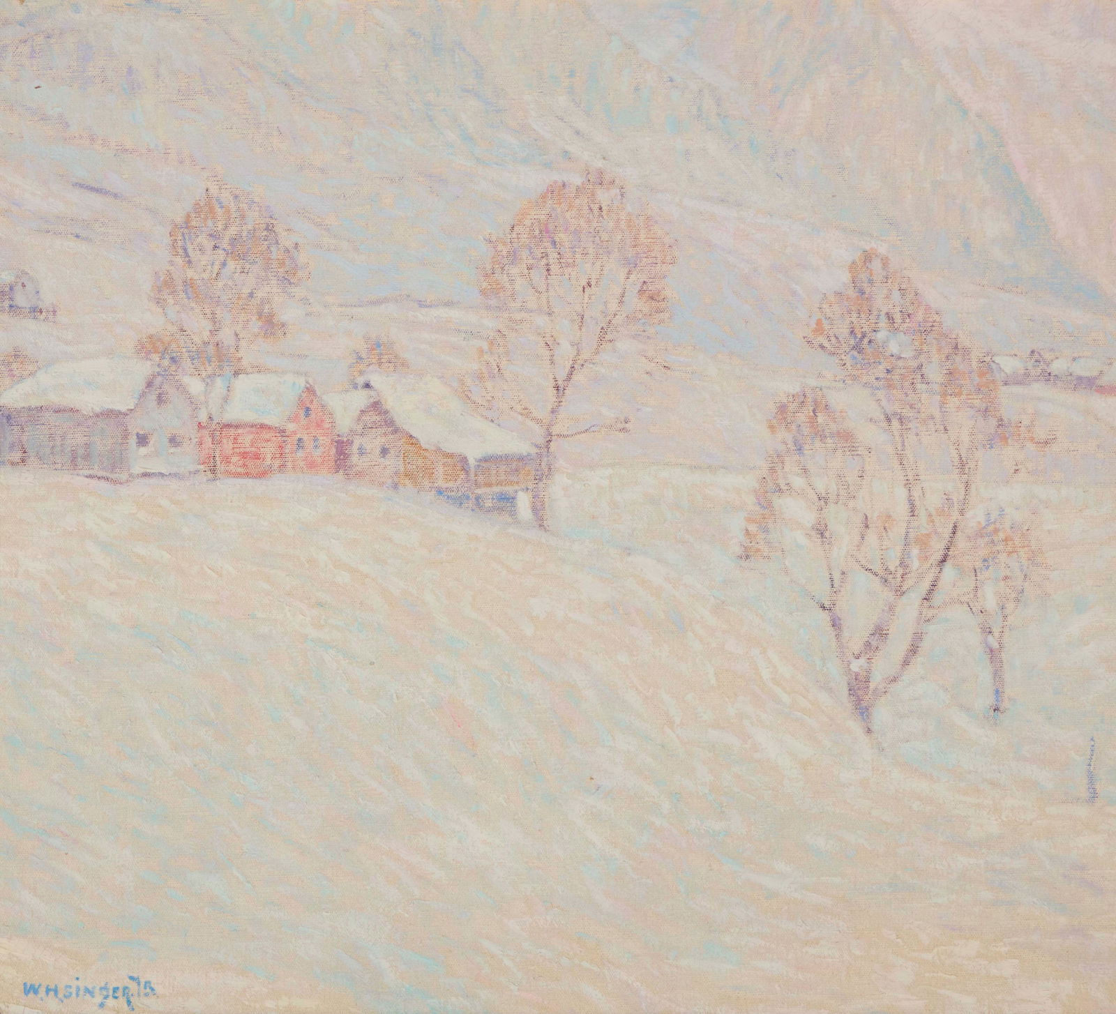 William Henry Singer Jr (1868-1943), "Valley Farm in Winter" (1 of 7)