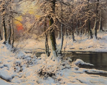 Laszlo Neogrady (1896-1962), Hungarian forest in winter