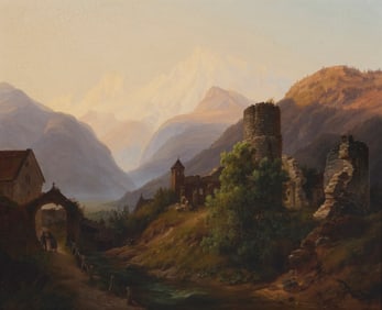 Anton Schiffer (1811-1876), Tyrol landscape