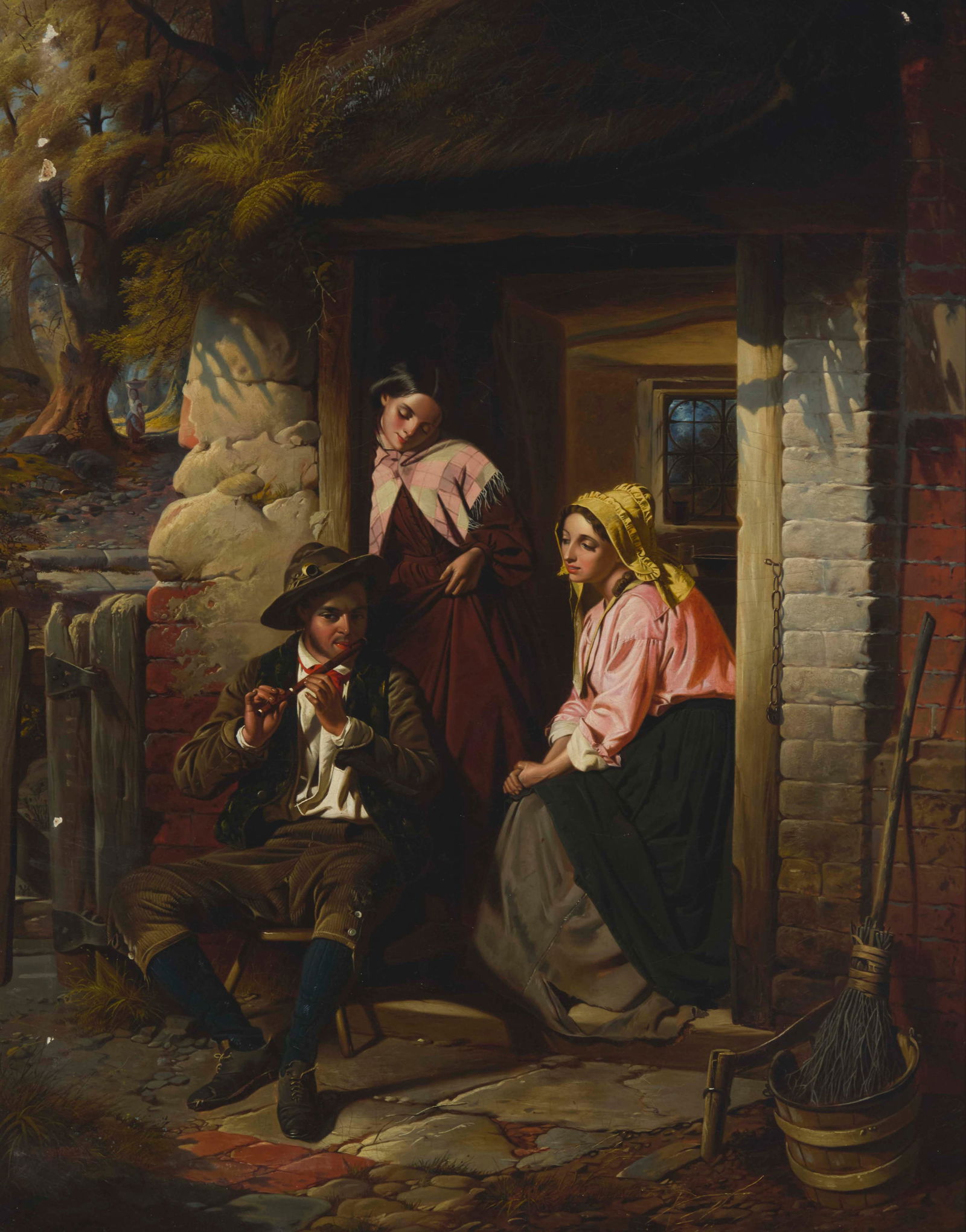 19th Century Continental School: 19th Century Continental SchoolA Bavarian suitorOil on canvas laid to canvasAppears unsigned36.25" H x 28" W Provenance:Private Estate, California