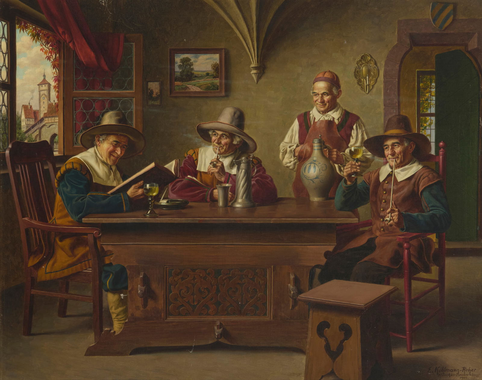 Emil Kuhlmann-Reher (1886-1957), Tavern scene, 1944 (1 of 5)