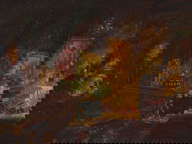 Carl Kahler (1855-1906), The artist's studio