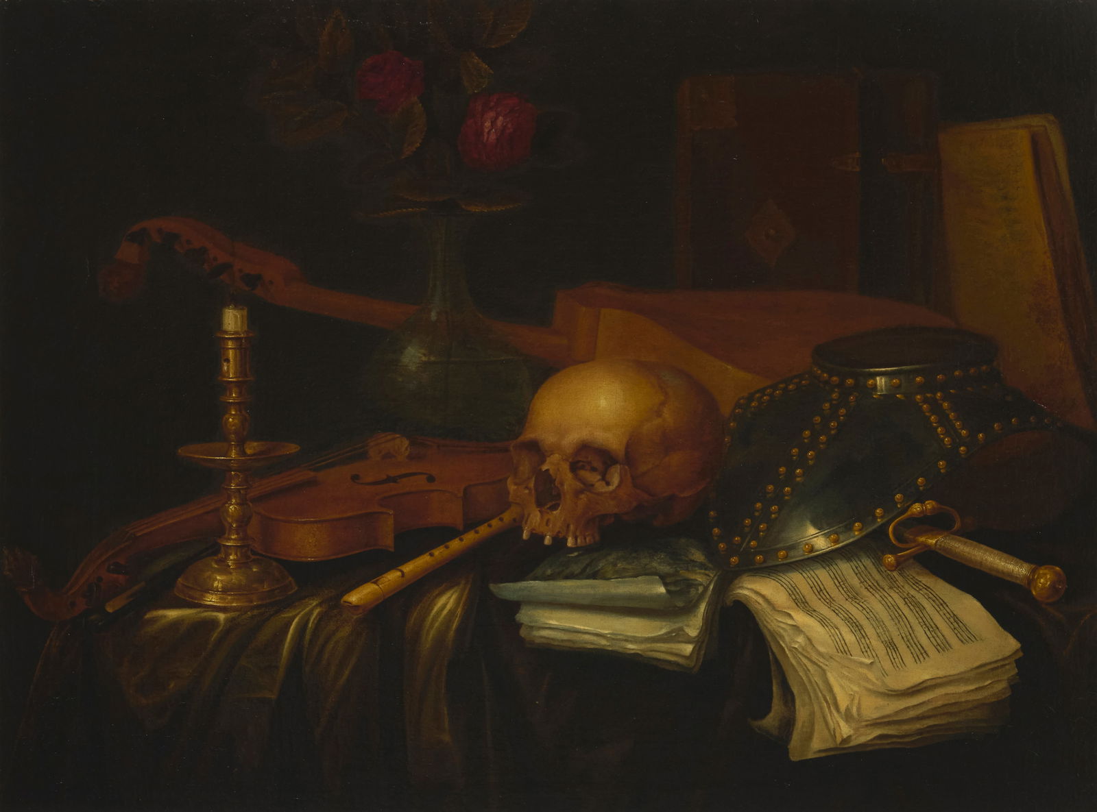 Style of Pieter van der Willigen (1634-1694), Vanitas still life (1 of 5)