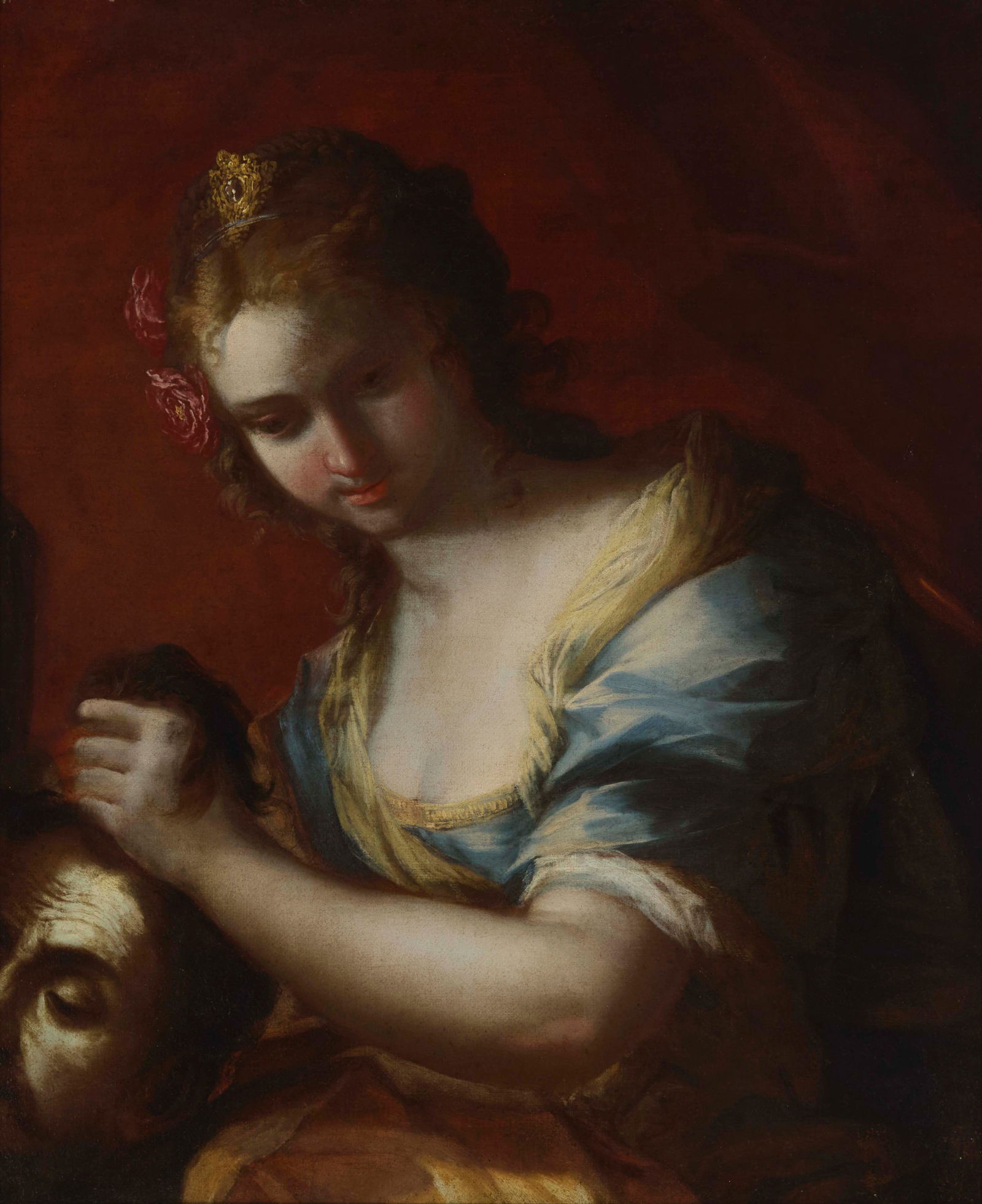 19th Century European School: 19th Century European SchoolJudith beheading HolofernesOil on canvas laid to canvasUnsigned29.5" H x 24" W Provenance:Private Estate, California